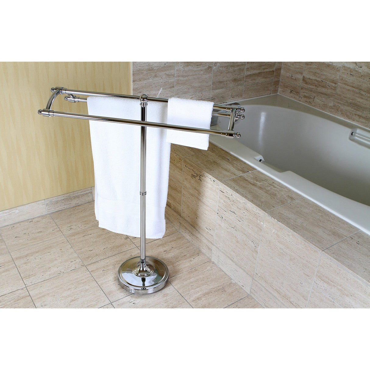 Edenscape SCC2271 Freestanding Towel Rack, Polished Chrome