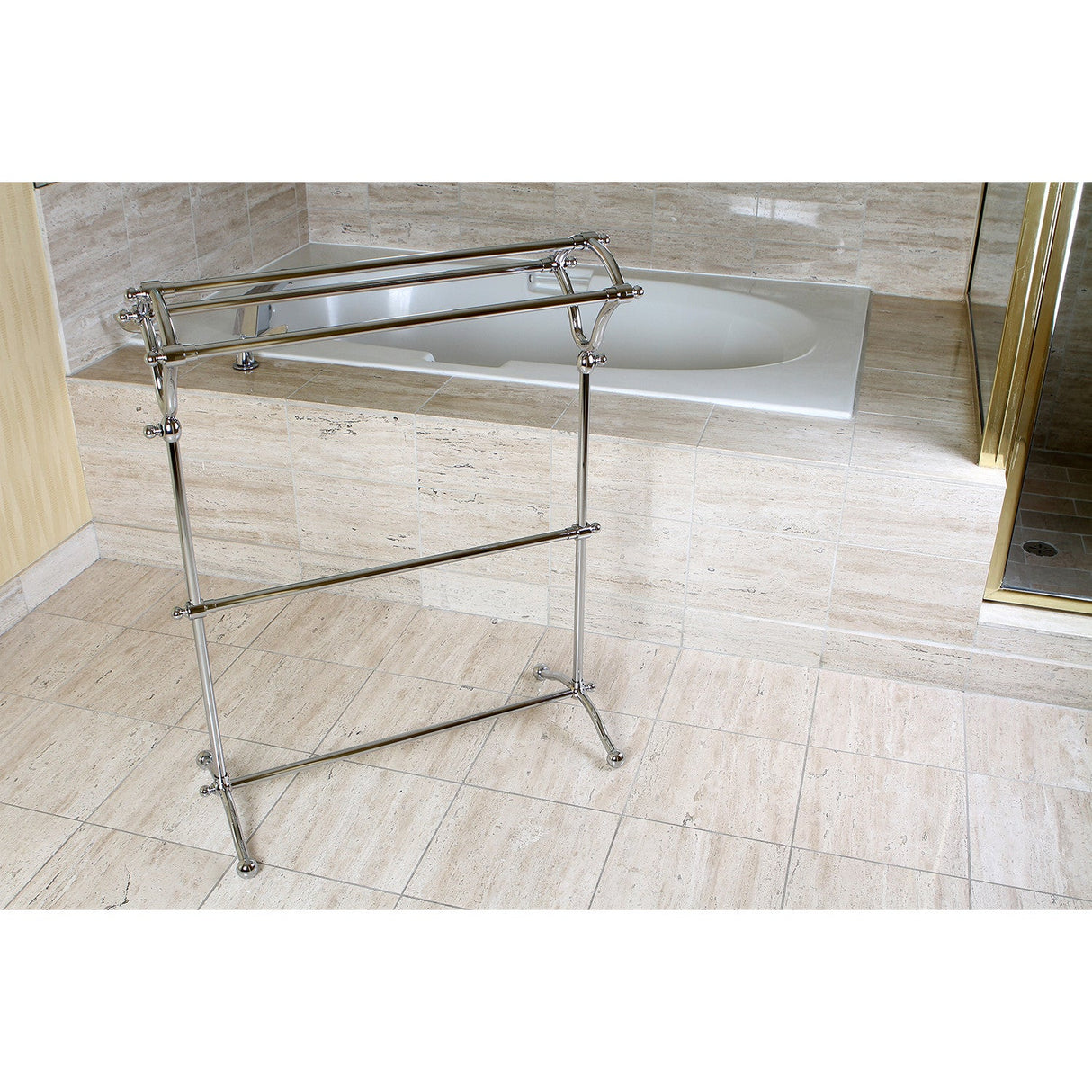 Edenscape SCC2281 Freestanding Y-Type Towel Rack, Polished Chrome