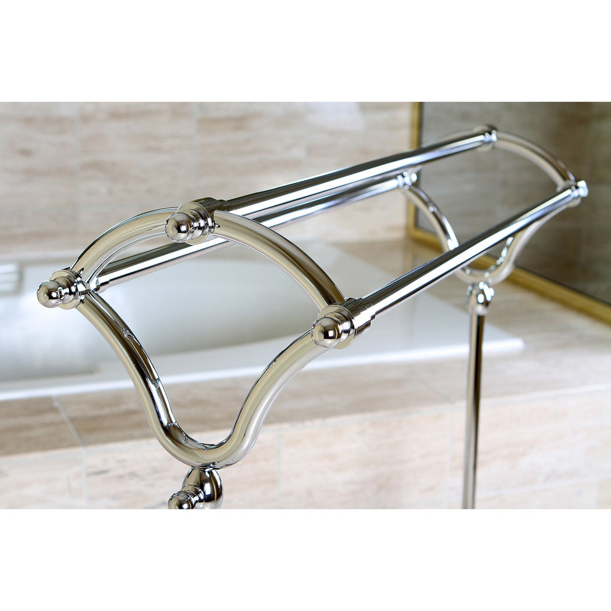 Edenscape SCC2281 Freestanding Y-Type Towel Rack, Polished Chrome