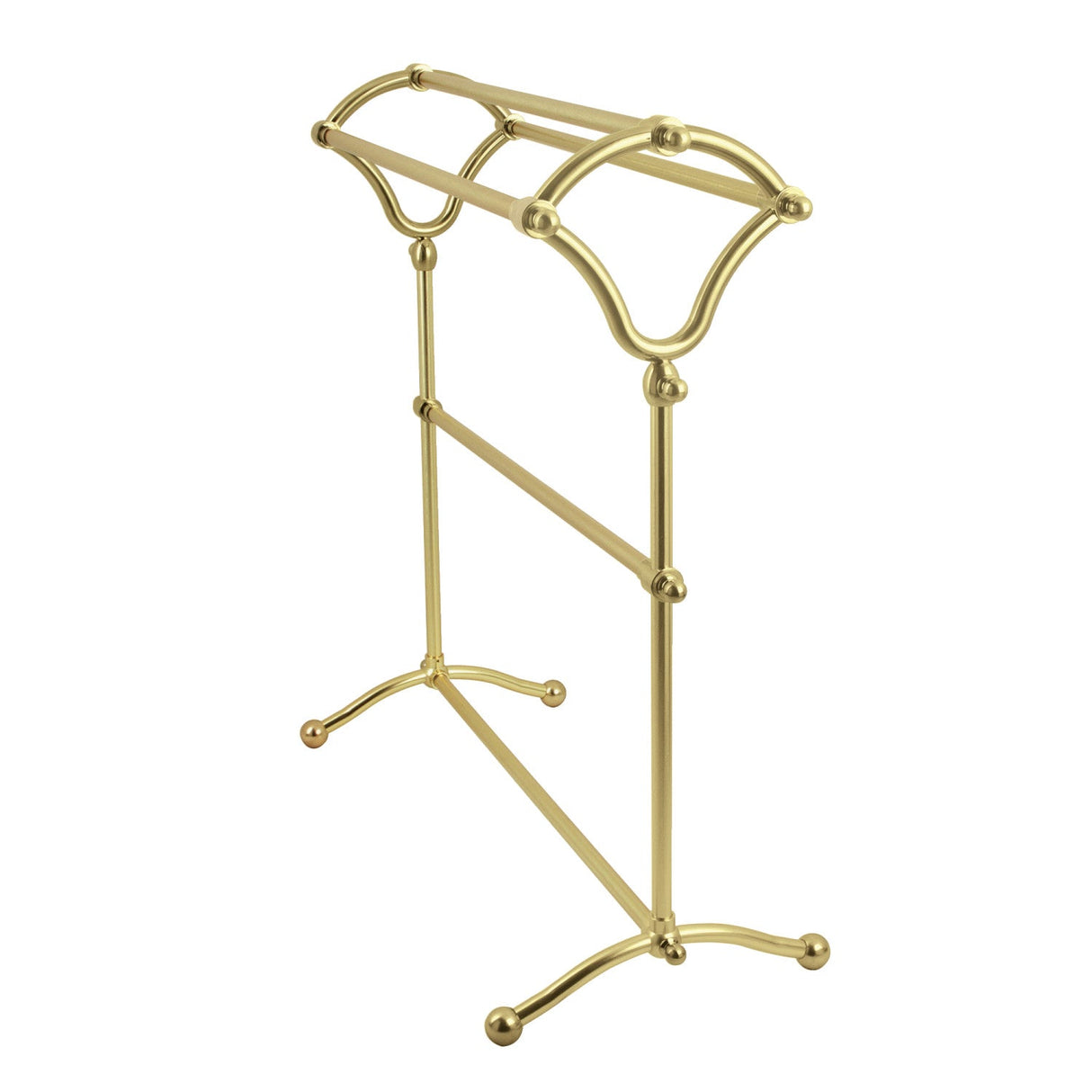 Edenscape SCC2287 Freestanding Y-Type Towel Rack, Brushed Brass