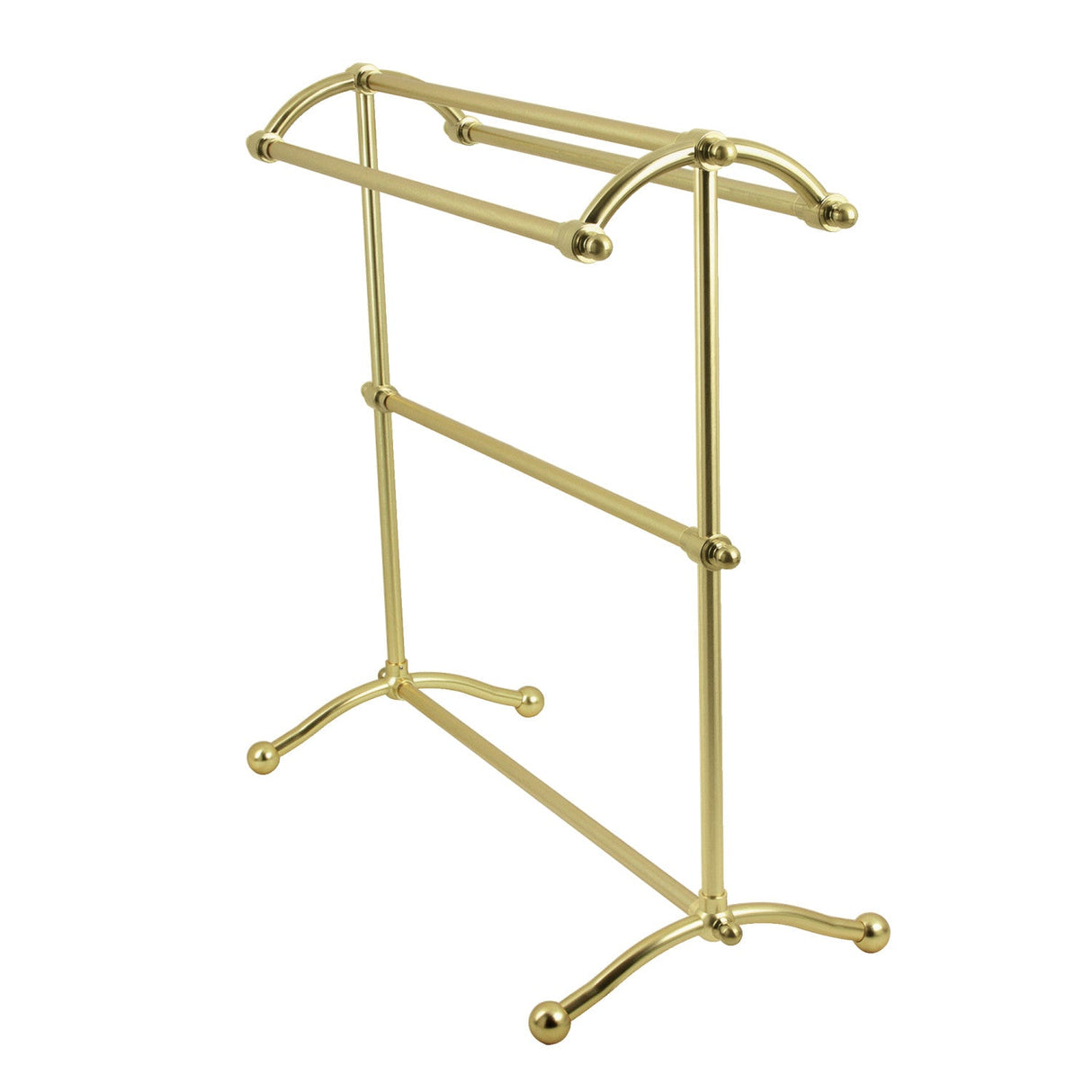 Edenscape SCC2297 Freestanding Towel Rack, Brushed Brass