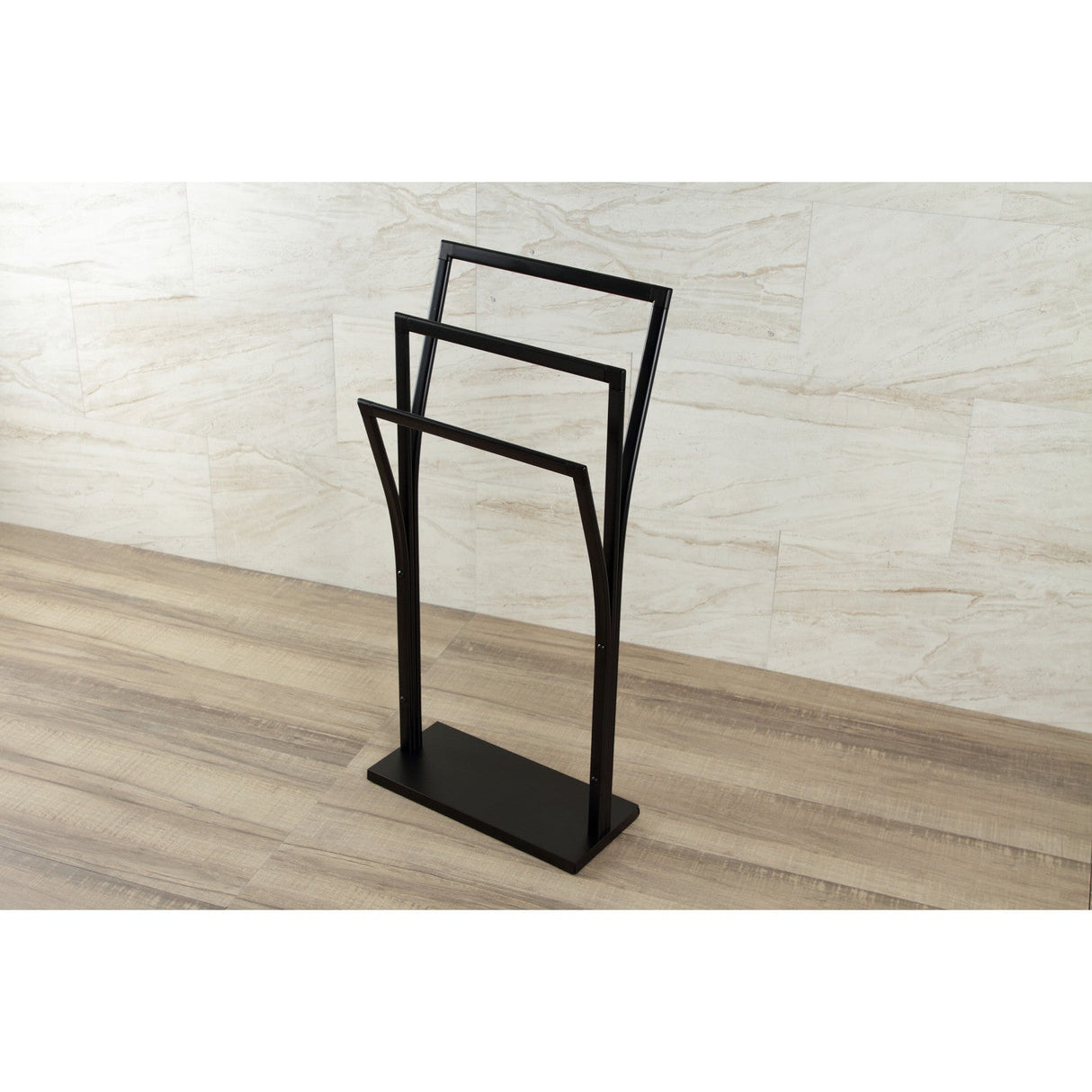 Edenscape SCC3300 Freestanding Y-Style Towel Rack, Matte Black