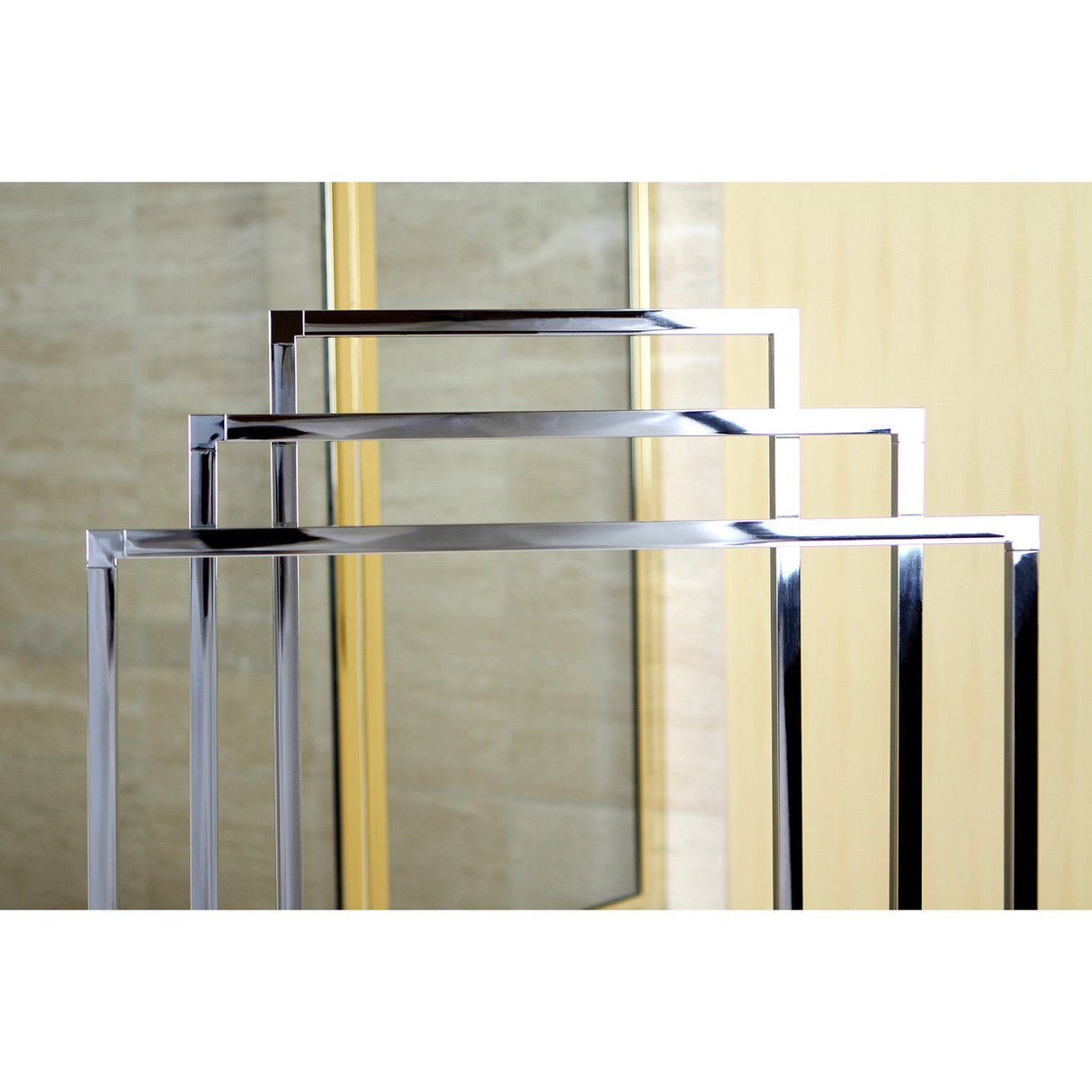 Edenscape SCC8271 Freestanding 3-Tier Towel Rack, Polished Chrome
