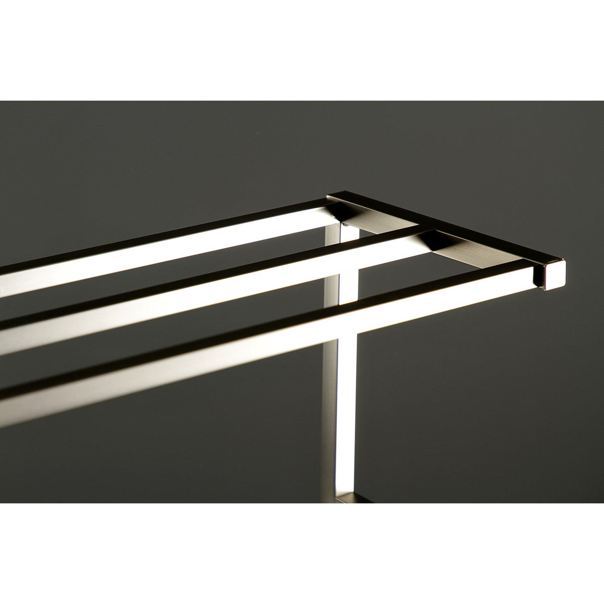 Edenscape SCC8368 Freestanding Towel Rack, Brushed Nickel