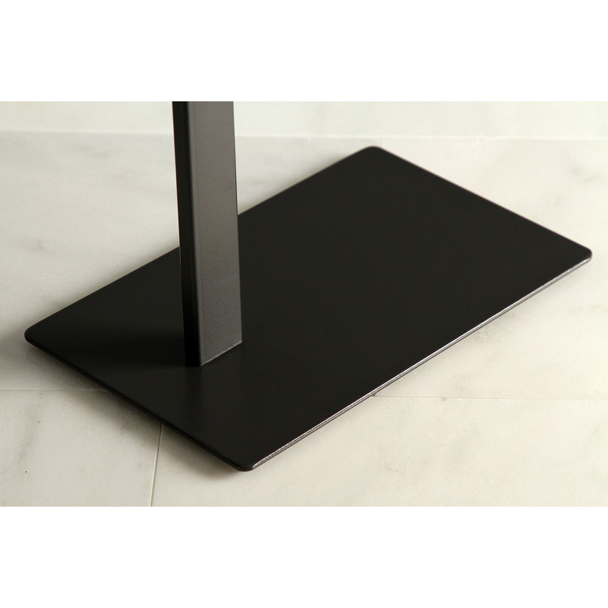 Edenscape SCC8398 Freestanding Dual Towel Rack, Matte Black/Brushed Nickel