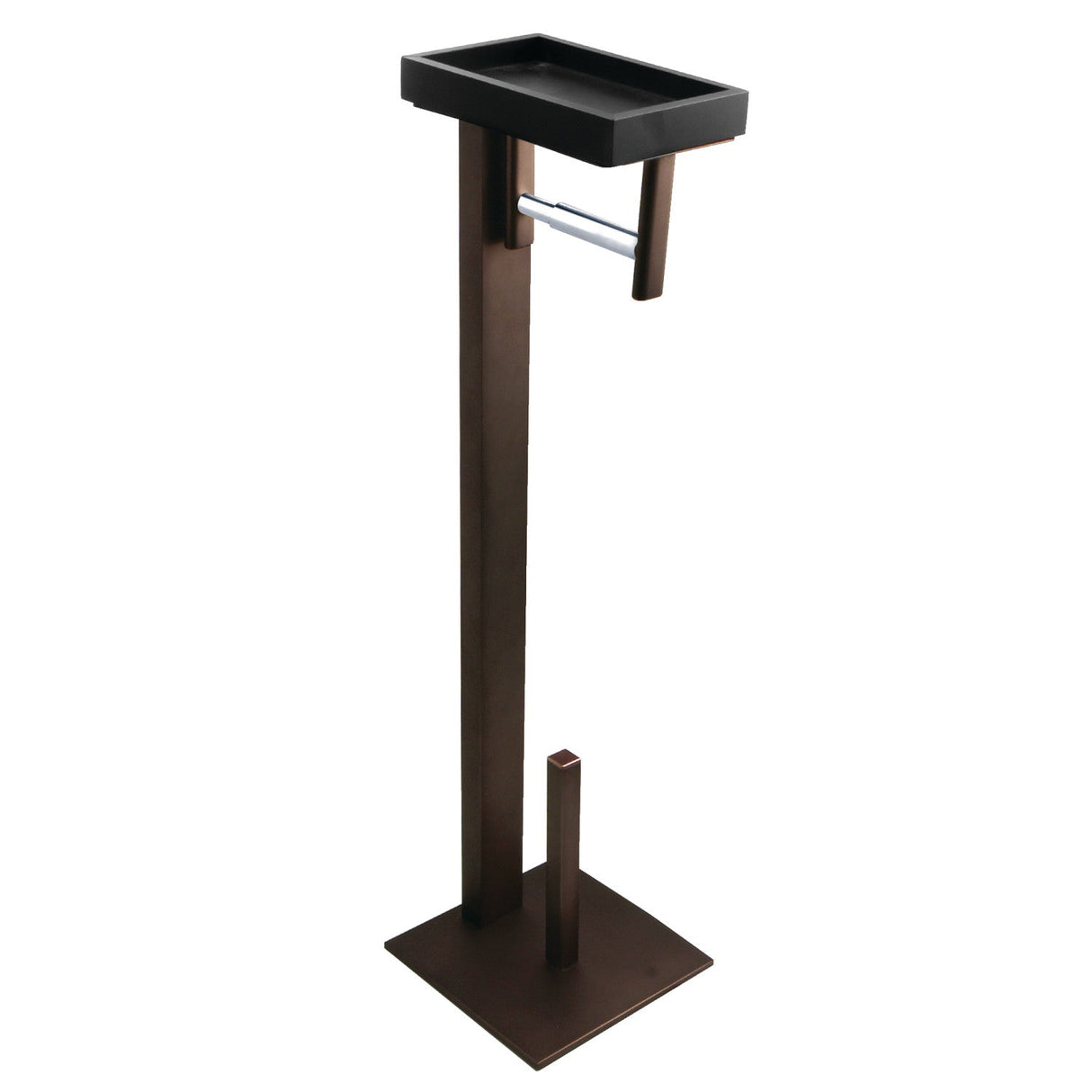Edenscape SCC8505 Freestanding Toilet Paper Holder with Storage Shelf, Oil Rubbed Bronze