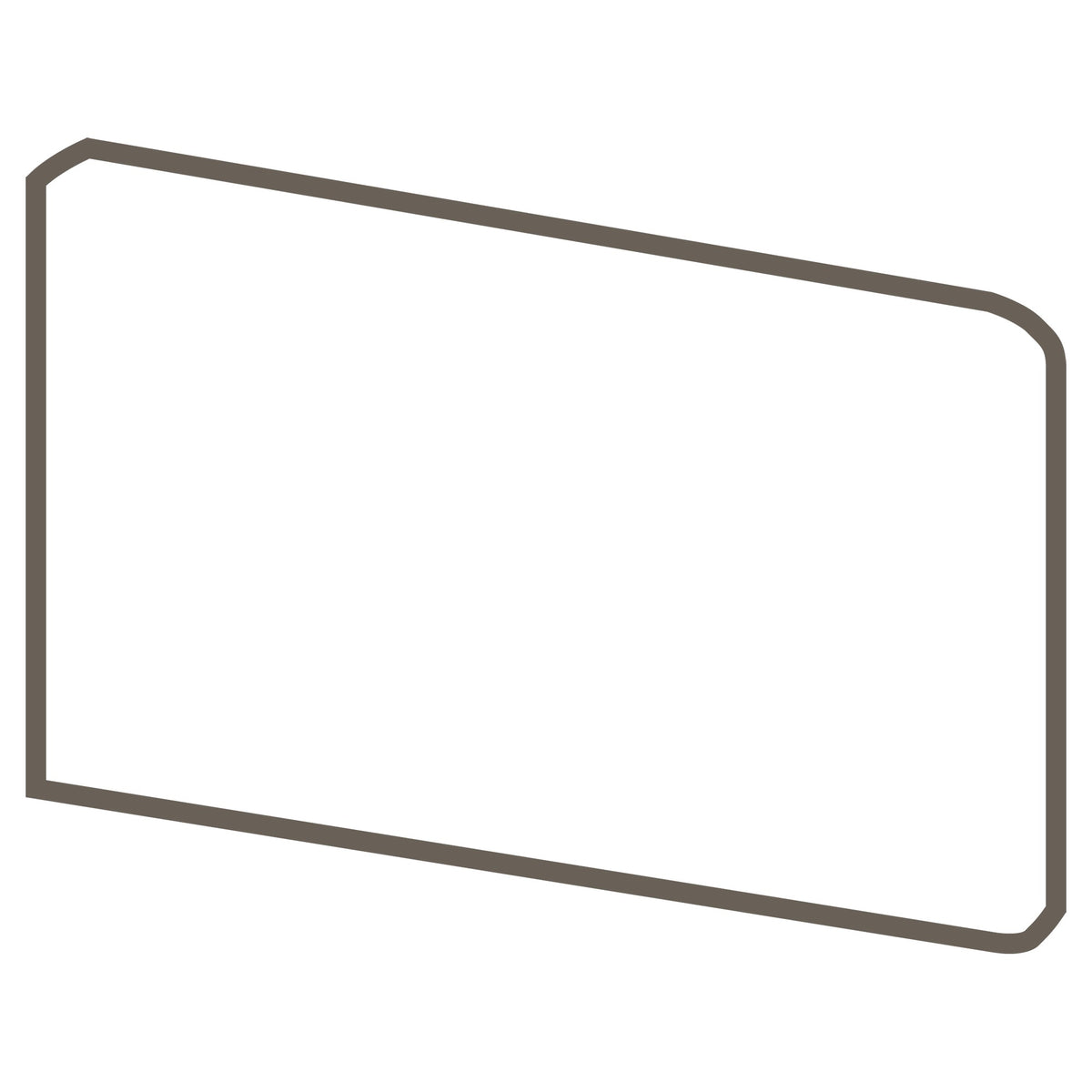 American Olean Color Complements Matte Mango SCL4369M Bullnose Corner Left Matte Wall Tile Trim