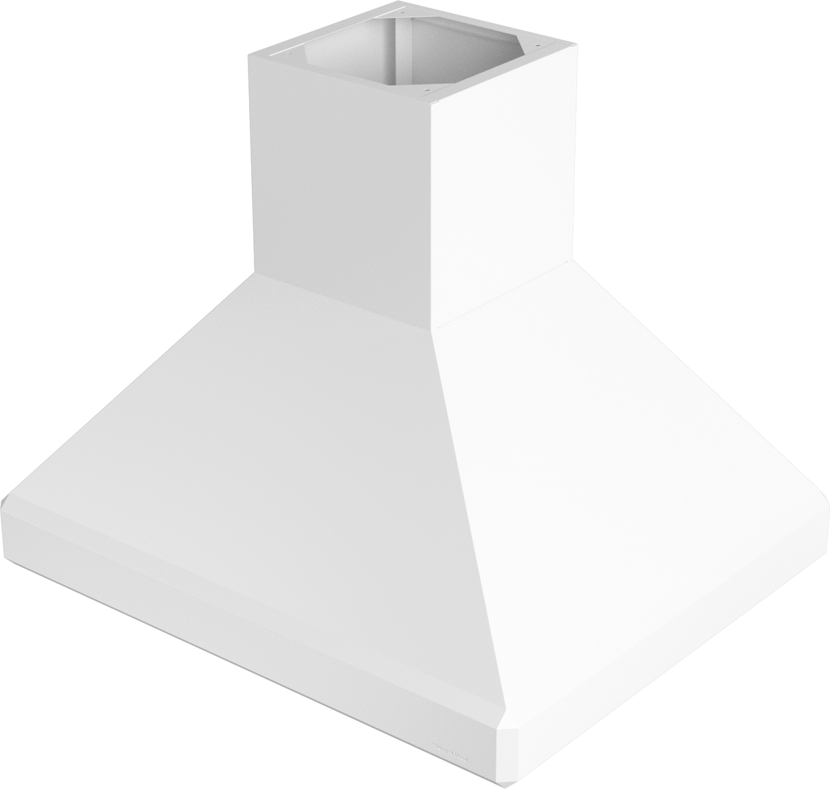 Vent-A-Hood SEPIH18-248 WH 48" 550 CFM Euro Pro Island Range Hood with Emerald-Cut Edges, Magic Lung Blower, White