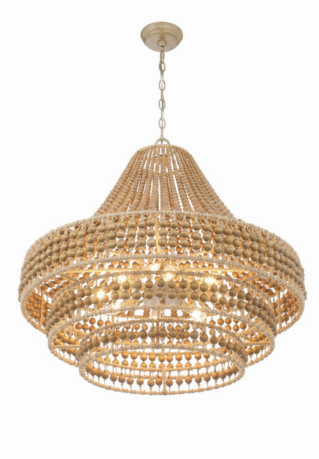 Silas 8 Light Burnished Silver Chandelier SIL-B6008-BS