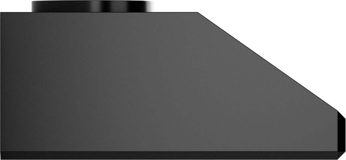Vent-A-Hood SLH9-136 BC 36" 300 CFM Professional Under Cabinet Range Hood with Emerald-Cut Edges, Magic Lung Blower, Black Carbide