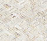 Angora Rhombus 10.8"x12.4" Polished Marble Mosaic Tile - MSI Collection product shot tile view