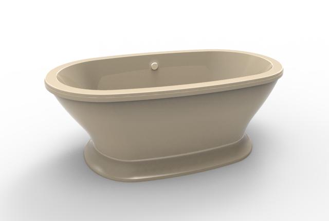 Hydro Systems SOP7040ATO-BON SOPHIA 7040 FREESTANDING TUB ONLY - BONE