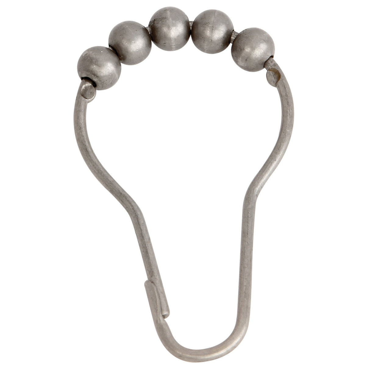 Edenscape SRCR128 Roller Ball Shower Curtain Rings (12 Pieces/Set), Brushed Nickel