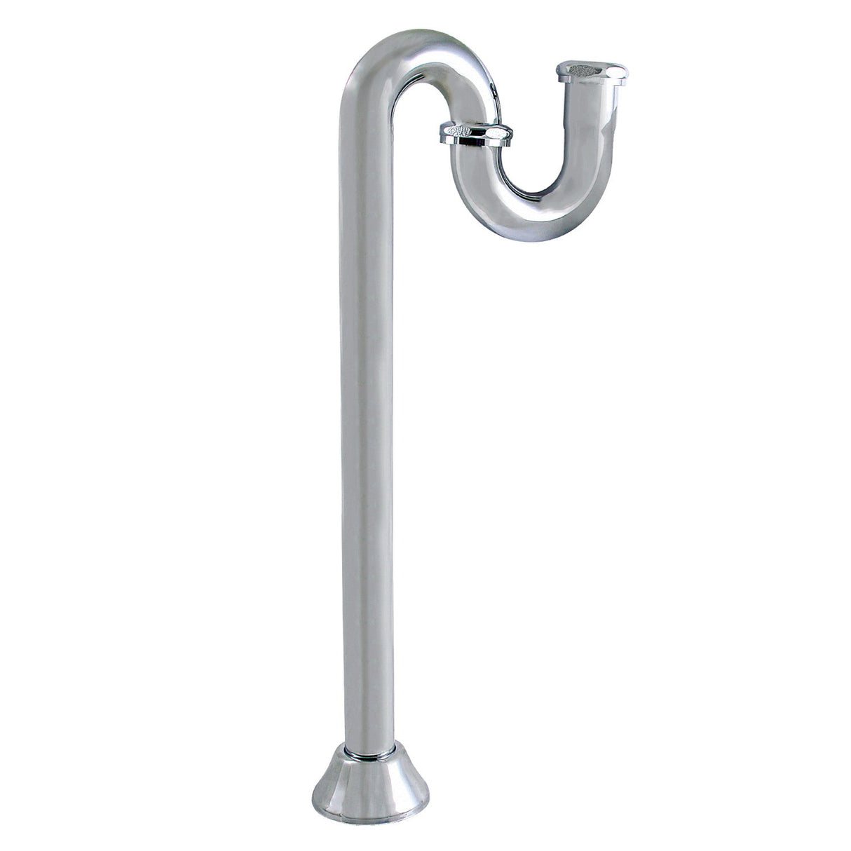 Vintage ST14191 1-1/4 Inch Brass S-Trap, 18 Gauge, Polished Chrome