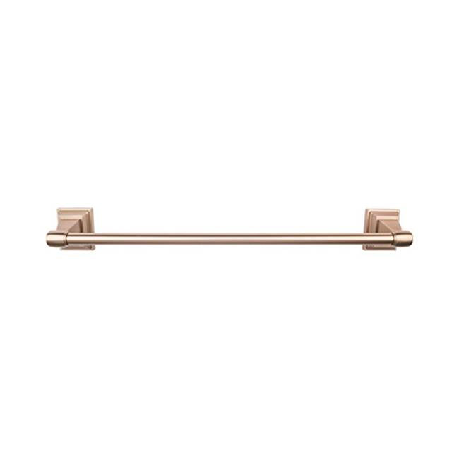 Top Knobs STK8BSN Stratton Bath 24" Single Towel Bar - Brushed Bronze