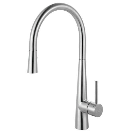 FRANKE STL-PD-316 Steel 17.5-inch Single Handle Pull-Down Kitchen/ Outdoor Faucet in 316 Stainless Steel In Stainless Steel