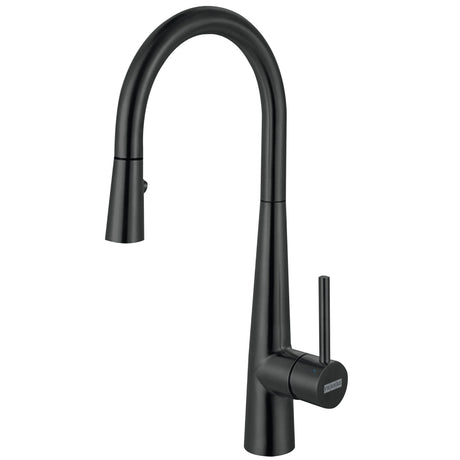 FRANKE STL-PR-IBK Steel 16.7-in Single Handle Pull-Down Kitchen Faucet in Industrial Black In Industrial Black