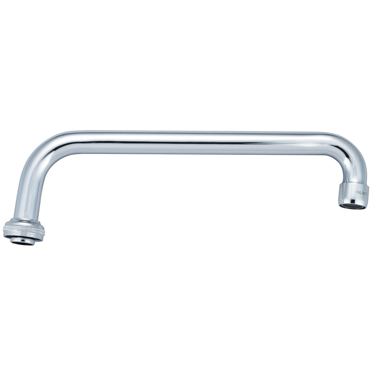 Central Brass SU-363-JA 10" Swivel Tube Spout With Aerator in Polished Chrome