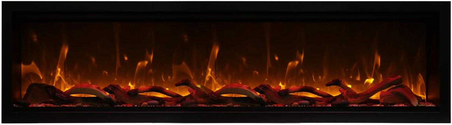 Amantii SYM-60-XT-BESPOKE Symmetry Xtra Tall Bespoke - 60" Indoor / Outdoor Electric Built In featuring, WiFi Compatibilty & Bluetooth Connectivity, MultiFunction Remote, and a Selection of Media Options