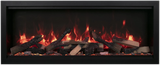 Amantii SYM-74-XT Symmetry Xtra Tall Smart Electric  74" Indoor / Outdoor WiFi Enabled Fireplace, Featuring a MultiFunction Remote Control , Multi Speed Flame Motor, and a Selection of Media Options