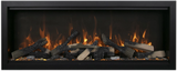 Amantii SYM-74-XT Symmetry Xtra Tall Smart Electric  74" Indoor / Outdoor WiFi Enabled Fireplace, Featuring a MultiFunction Remote Control , Multi Speed Flame Motor, and a Selection of Media Options
