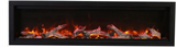 Amantii SYM-60-BESPOKE Symmetry Bespoke - 60" Indoor / Outdoor Electric Built In Fireplace featuring, WiFi Compatibilty & Bluetooth Connectivity, MultiFunction Remote, and a Selection of Media Options