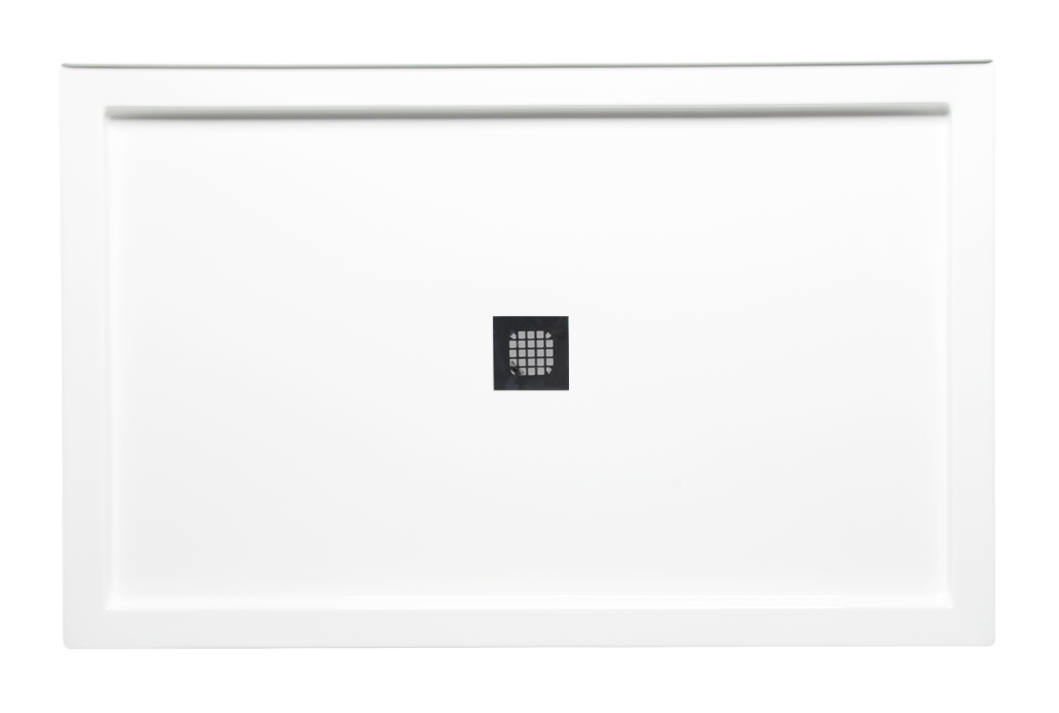 Americh S5434TT-BI 54" x 34" Triple Threshold DS Base w/Square Drain - Biscuit