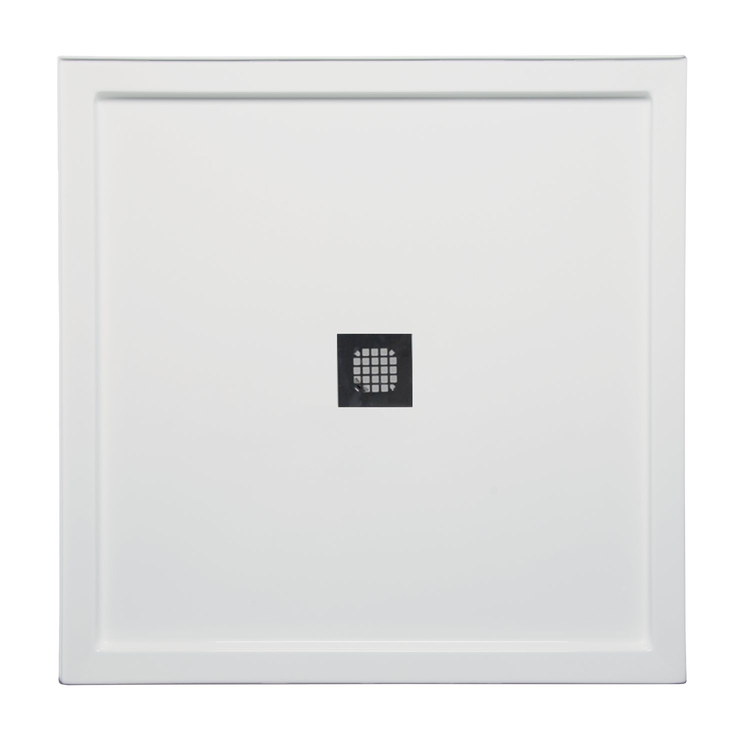 Americh S4242DT-WH 42" x 42" Double Threshold DS Base w/Square Drain - White