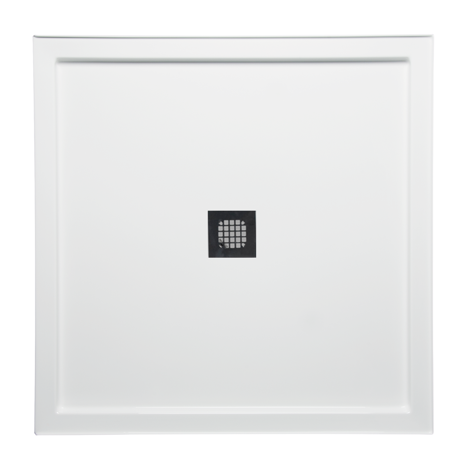 Americh S3636ST-WH 36" x 36" Single Threshold DS Base w/Square Drain - White