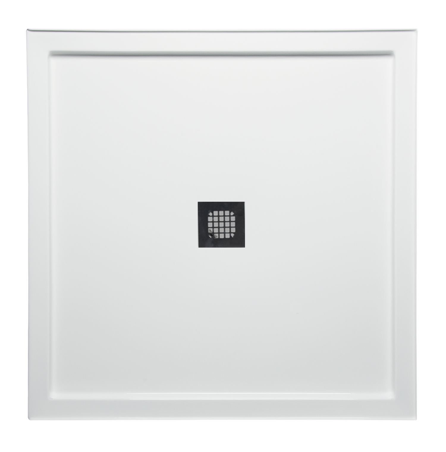 Americh S4242TT-BI 42" x 42" Triple Threshold DS Base w/Square Drain - Biscuit