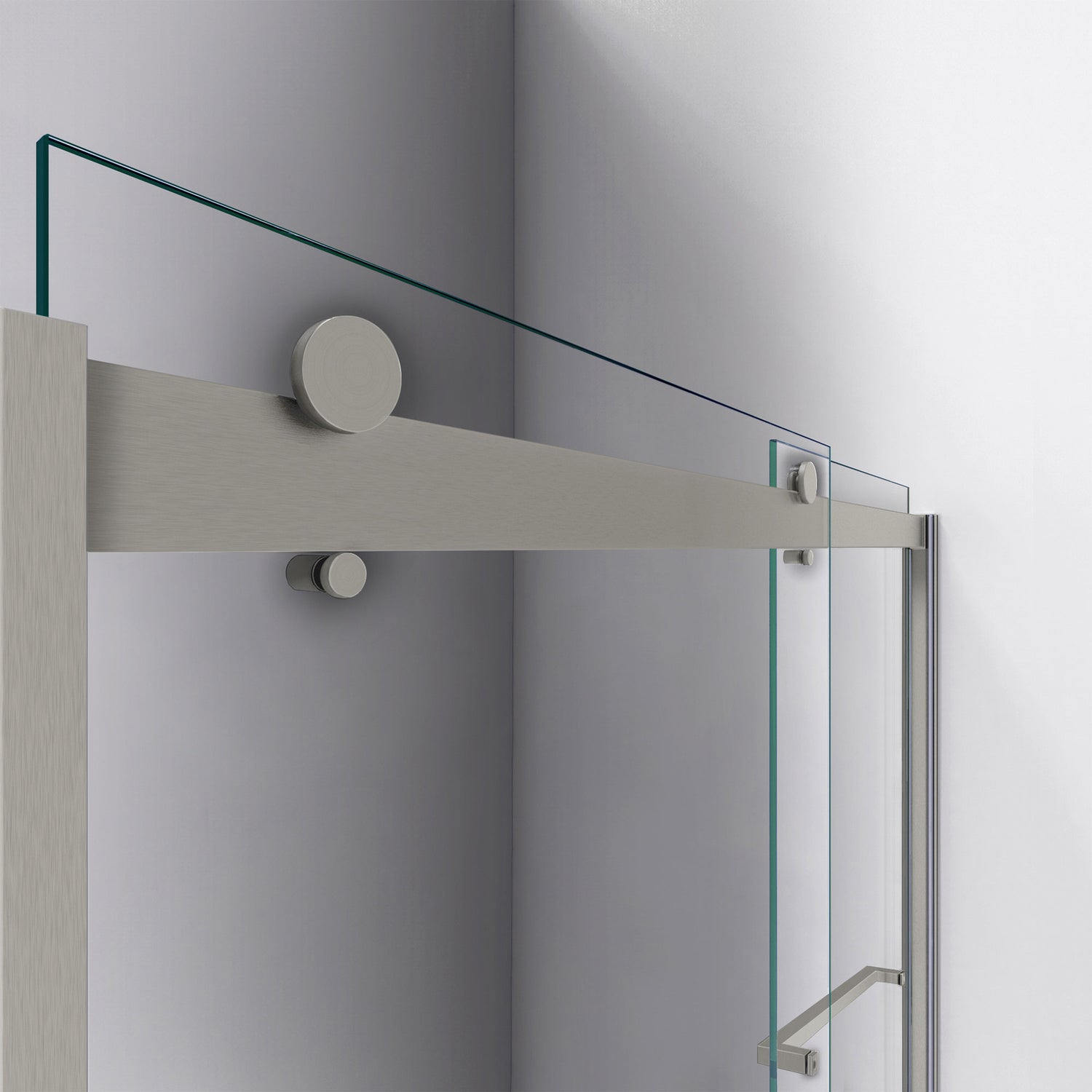 DreamLine Sapphire 56-60 in. W x 76 in. H Semi-Frameless Bypass Shower Door in Brushed Nickel