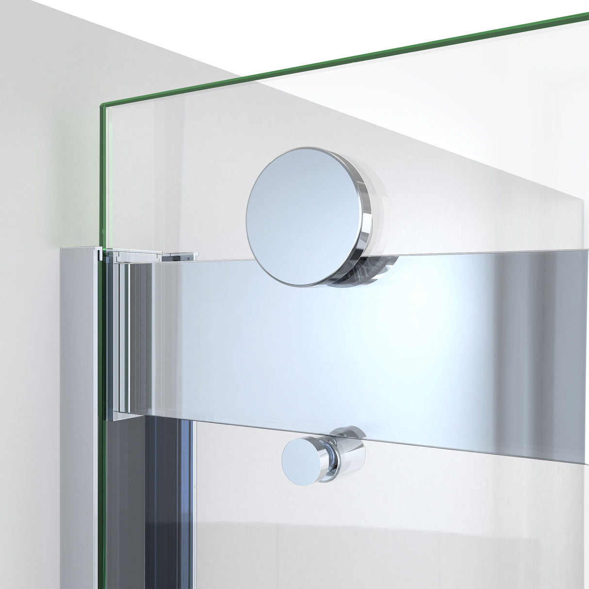 DreamLine Sapphire-V 56 - 60 in. W x 76 in. H Bypass Shower Door in Chrome and Clear Glass