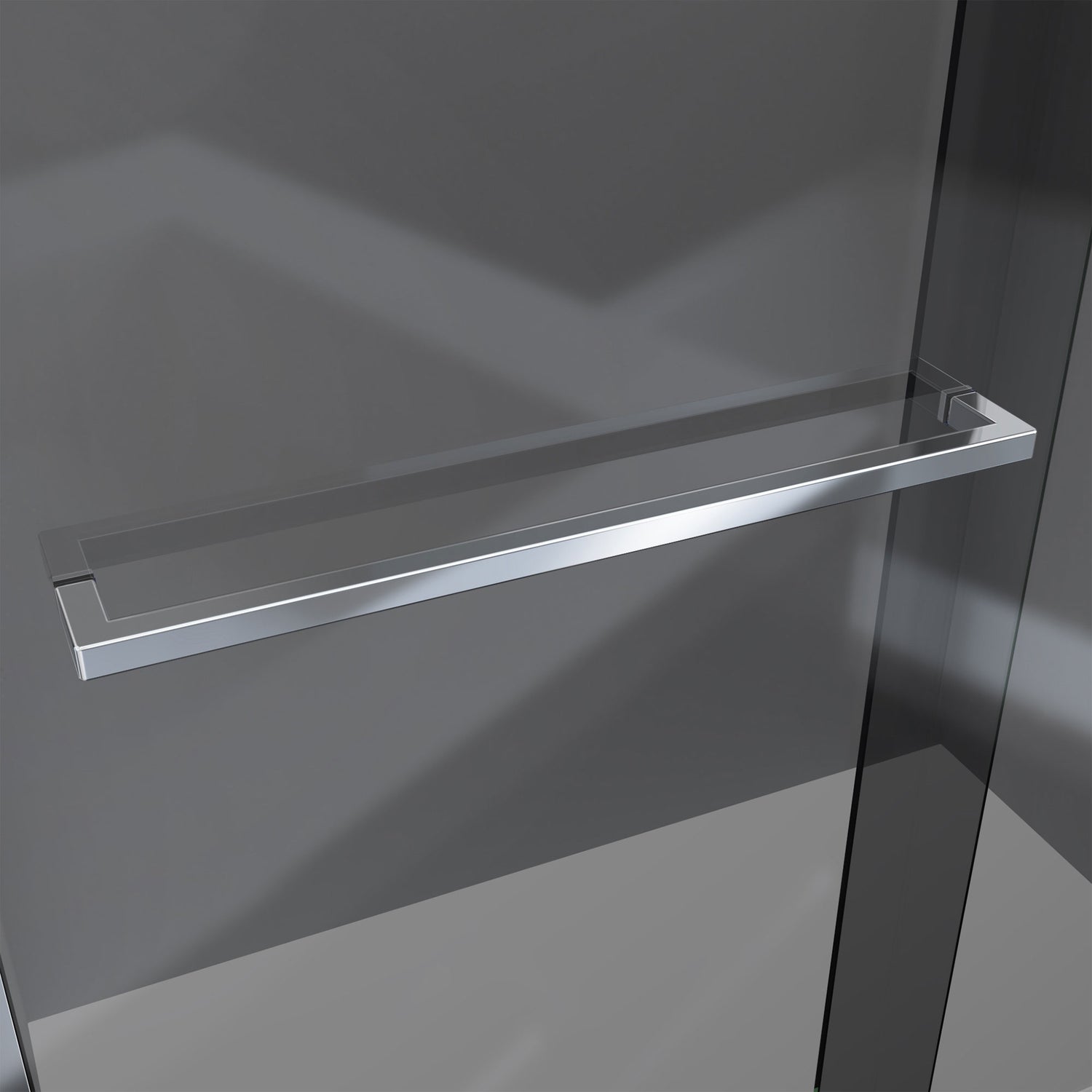 DreamLine Sapphire-V 56 - 60 in. W x 62 in. H Bypass Tub Door in Chrome and Gray Glass