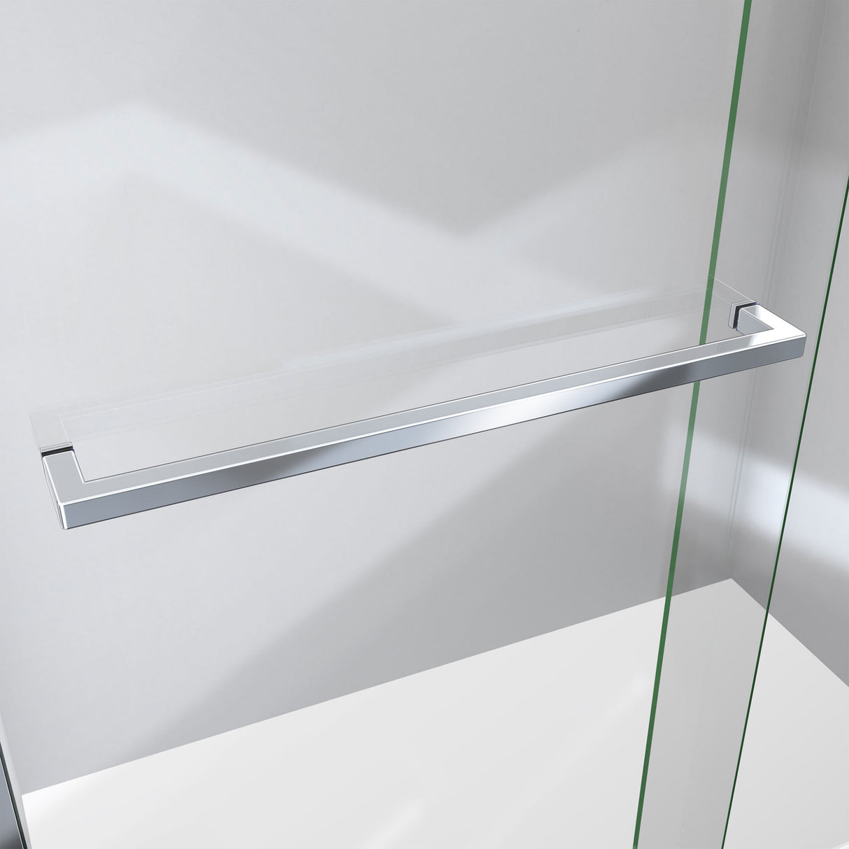 DreamLine Sapphire-V 56 - 60 in. W x 76 in. H Bypass Shower Door in Chrome and Clear Glass