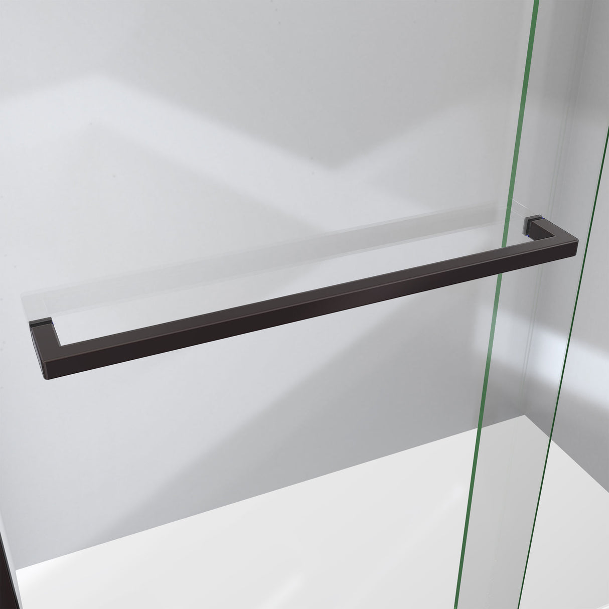 DreamLine Sapphire-V 50 - 54 in. W x 76 in. H Bypass Shower Door in Oil Rubbed Bronze and Clear Glass