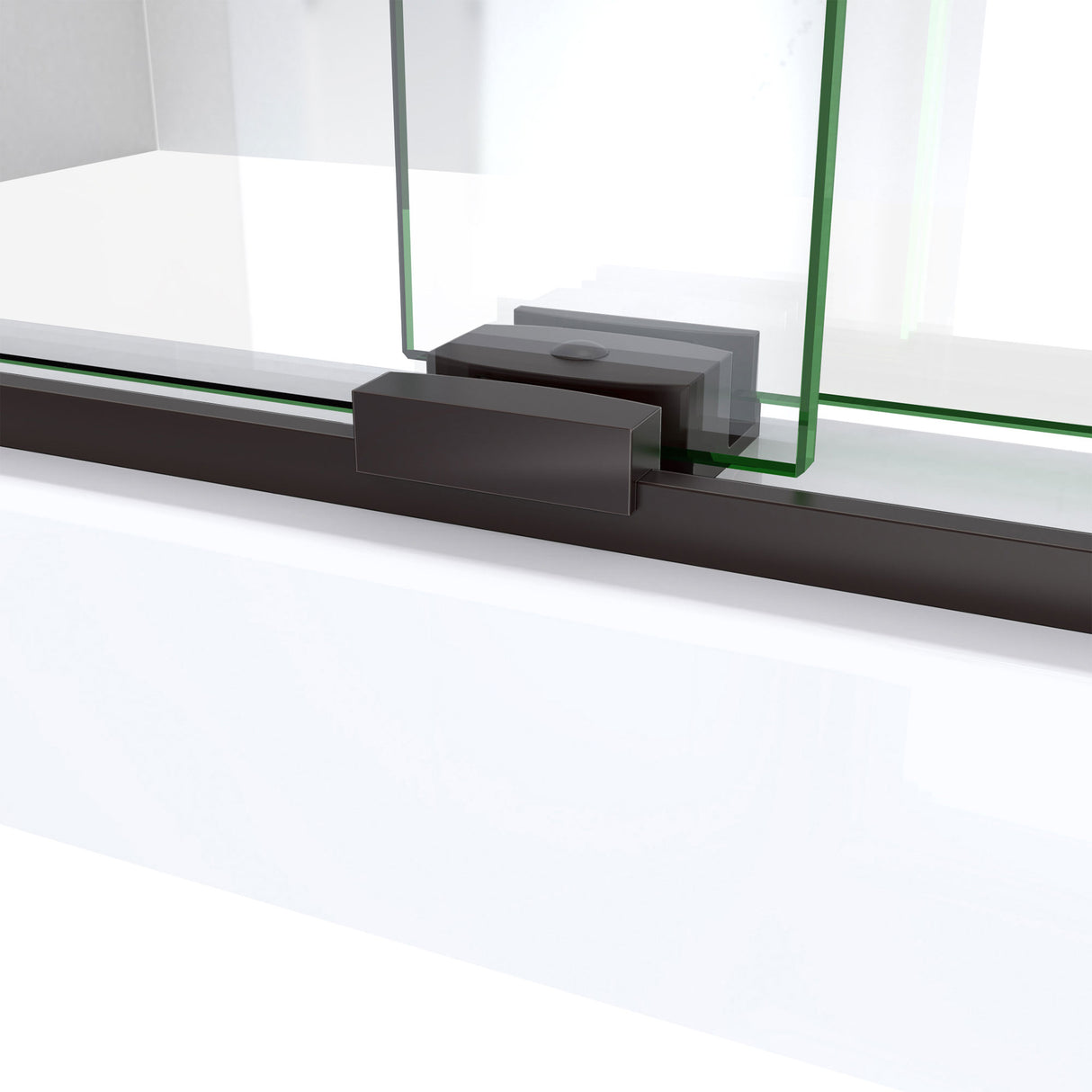 DreamLine Sapphire-V 50 - 54 in. W x 76 in. H Bypass Shower Door in Oil Rubbed Bronze and Clear Glass