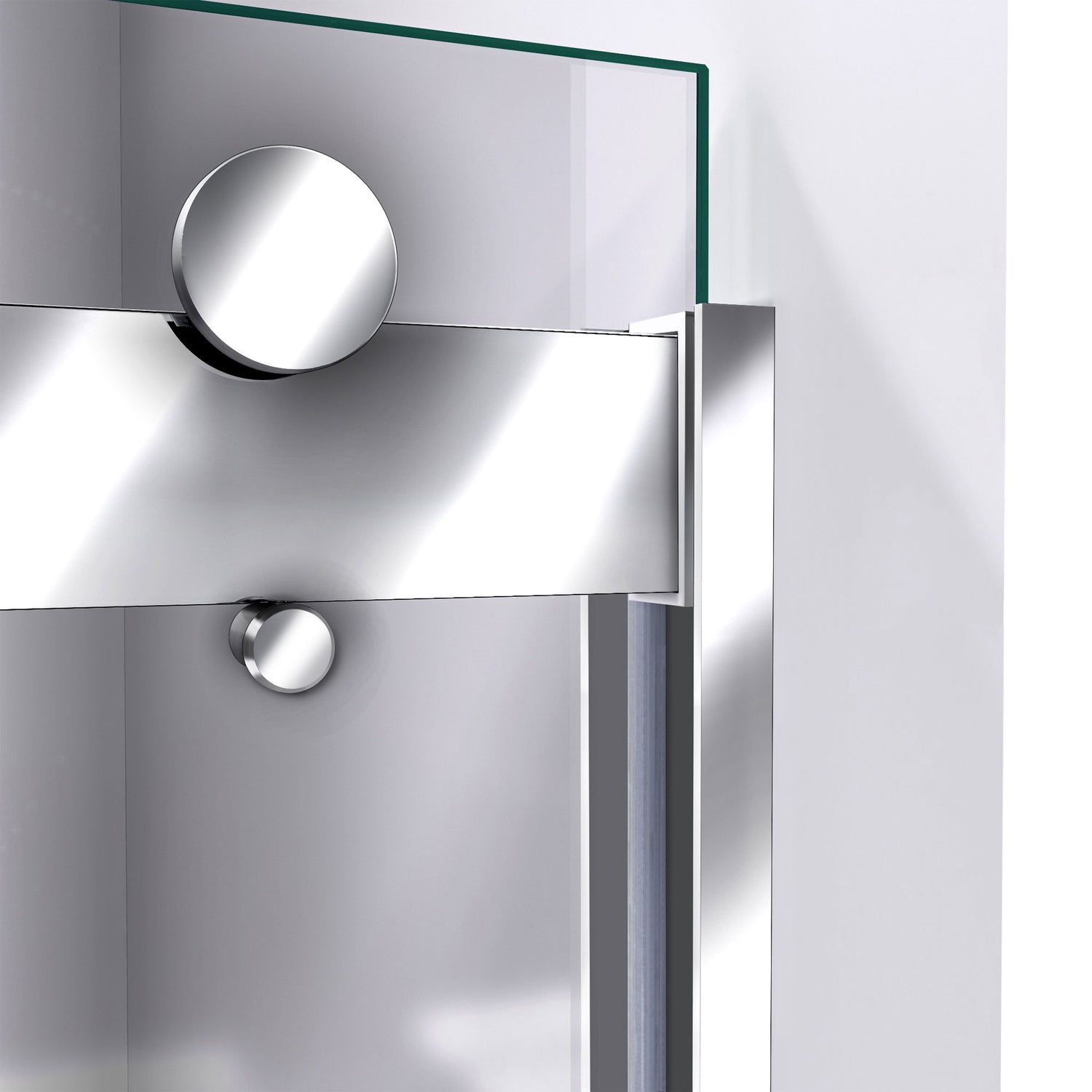 DreamLine Sapphire 44-48 in. W x 76 in. H Semi-Frameless Bypass Shower Door in Chrome