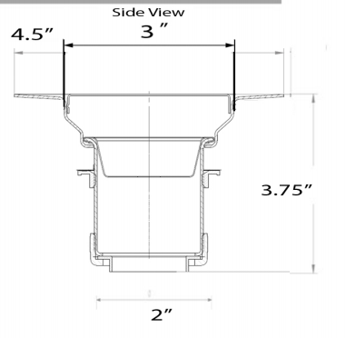 Nantucket Sinks 3 inch Utility Sink Grid Drain
