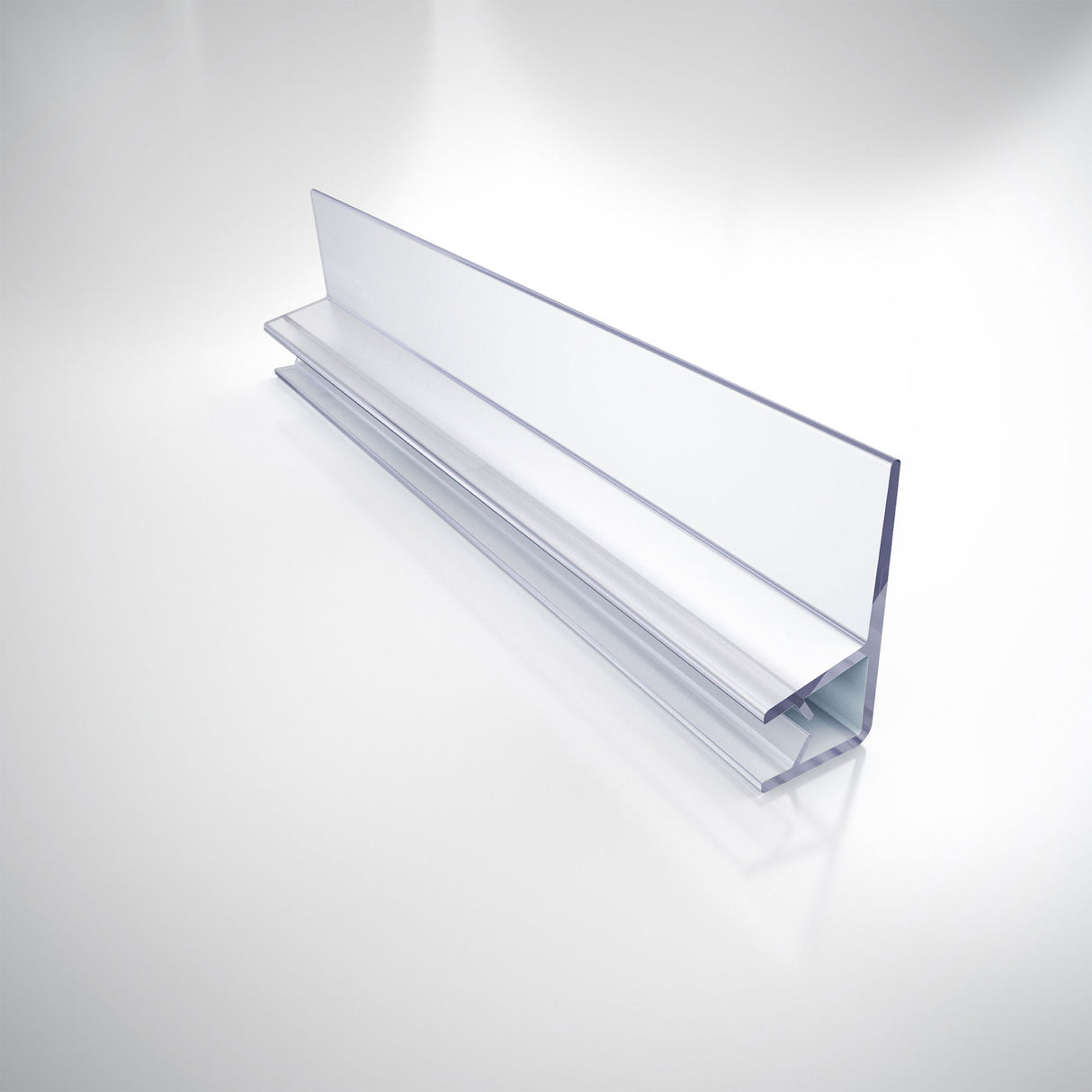 Clear Vinyl Door Seal, 96 in. Length, for 3/8 in. (10 mm.) Glass Shower Door