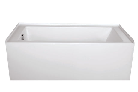 Hydro Systems SYD6032AWPS-WHI-LH SYDNEY 6032 AC W/WHIRLPOOL SYSTEM - SHALLOW DEPTH -WHITE-LEFT HAND