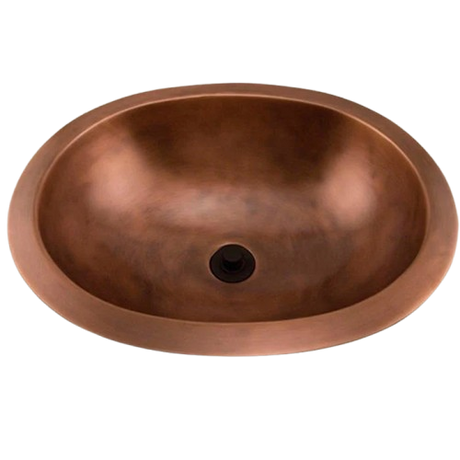 Signature Hardware 397455 Darien 19" Copper Drop In Bathroom Sink