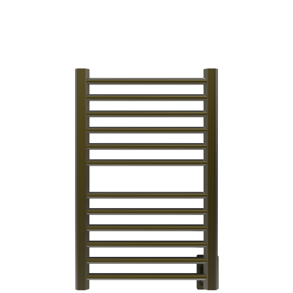 Amba Products S2132BB Sirio 12-Bar Hardwired Towel Warmer - 4 x 21.5 x 33.125 in. - Brushed Bronze Finish