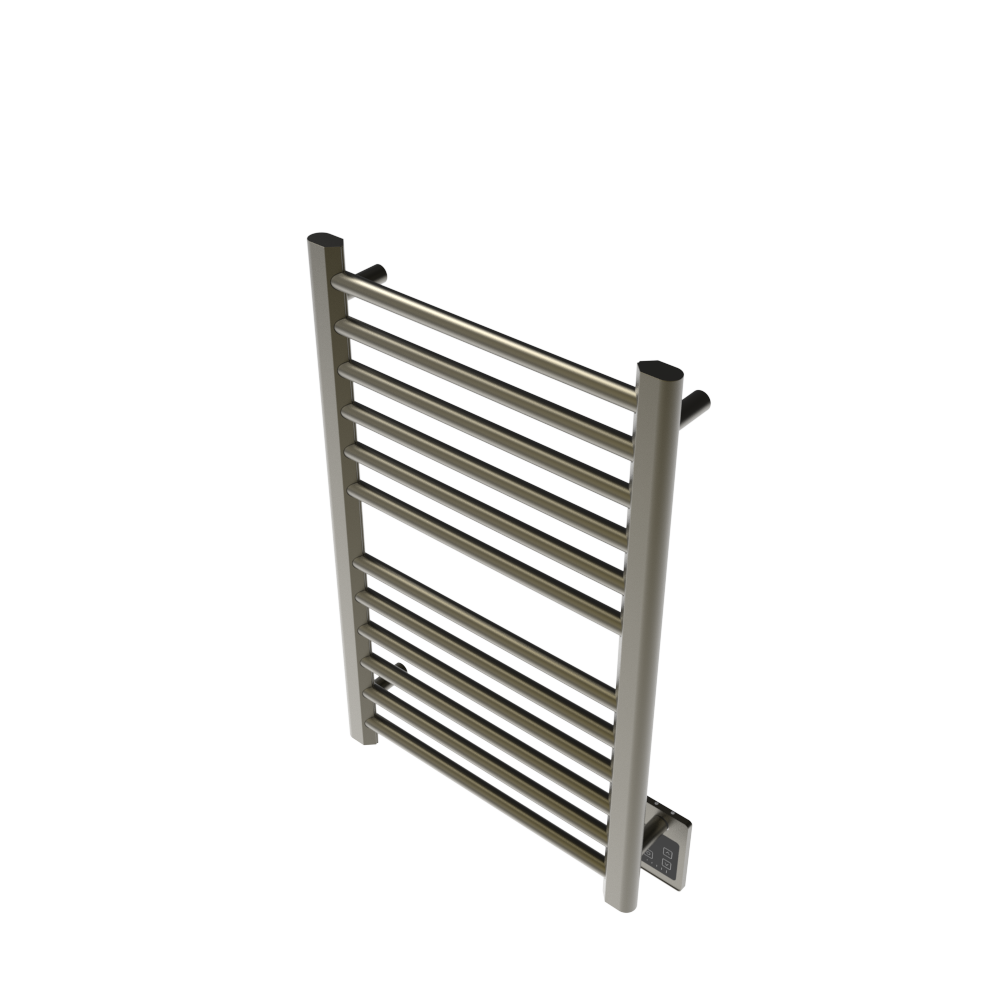 Amba Products S2132BB Sirio 12-Bar Hardwired Towel Warmer - 4 x 21.5 x 33.125 in. - Brushed Bronze Finish