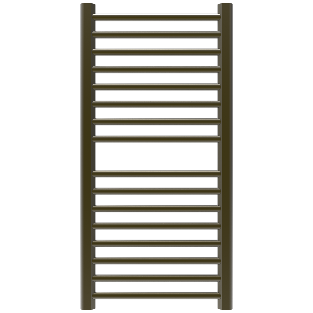 Amba Products S2142BB Sirio 16-Bar Hardwired (21" W) Towel Warmer - 4 x 21.5 x 42.625 in. - Brushed Bronze Finish