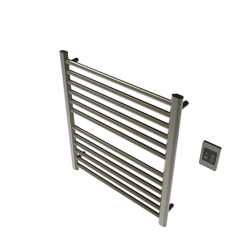 Amba Products S2932BB Sirio 12-Bar Hardwired (29" W) Towel Warmer - 4 x 29.375 x 33.125 in. - Brushed Bronze Finish