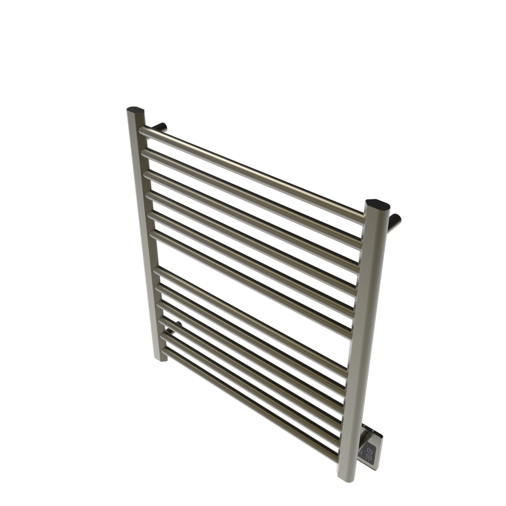 Amba Products S2932BB Sirio 12-Bar Hardwired (29" W) Towel Warmer - 4 x 29.375 x 33.125 in. - Brushed Bronze Finish