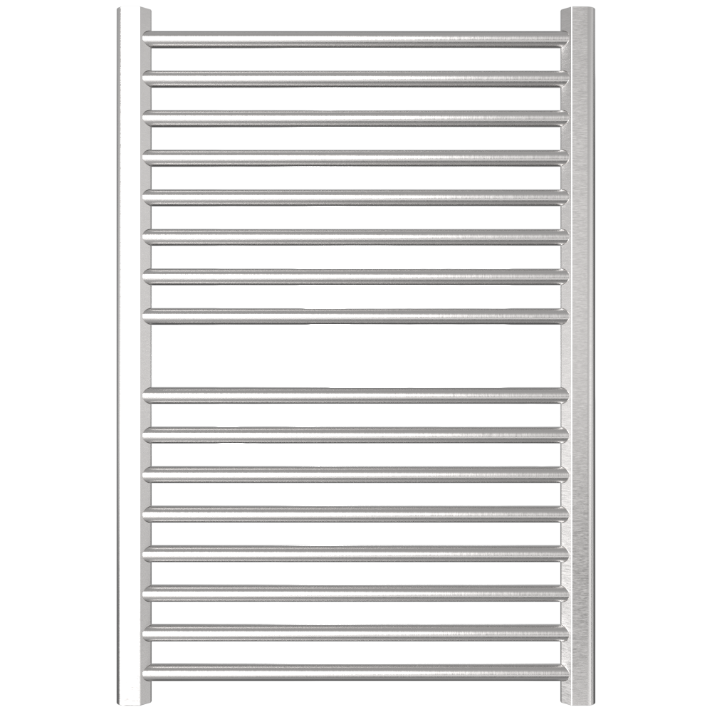 Amba Products S2942B Sirio 16-Bar Hardwired Towel Warmer - 4 x 29.375 x 42.625 in. - Brushed Finish