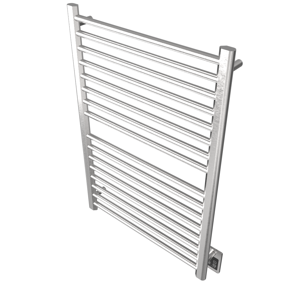 Amba Products S2942B Sirio 16-Bar Hardwired Towel Warmer - 4 x 29.375 x 42.625 in. - Brushed Finish