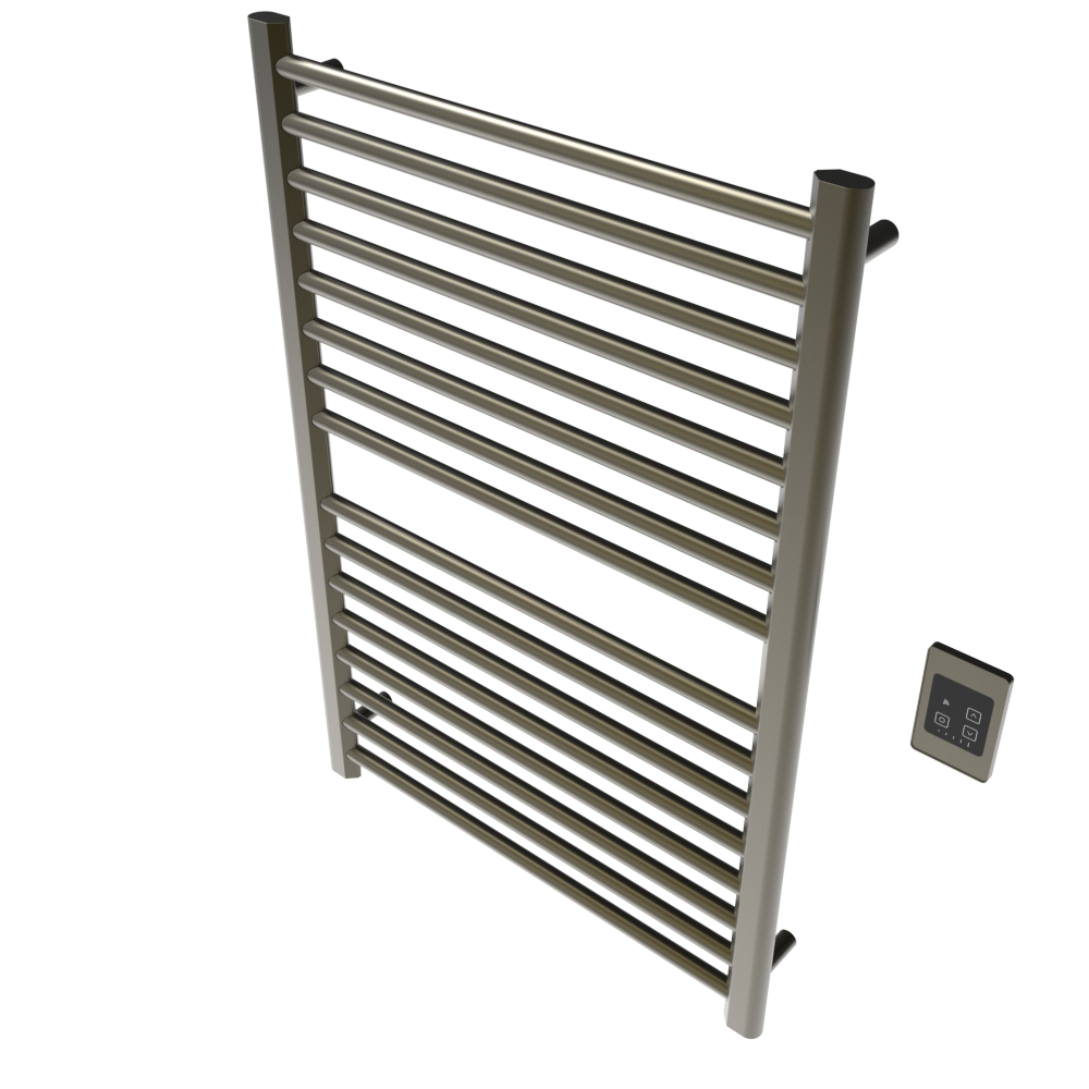 Amba Products S2942BB Sirio 16-Bar Hardwired (29" W) Towel Warmer - 4 x 29.375 x 42.625 in. - Brushed Bronze Finish