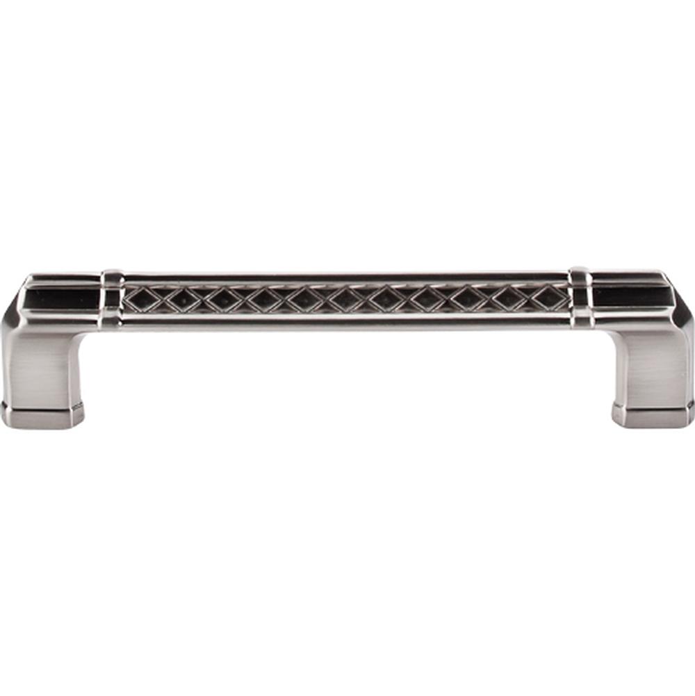 Top Knobs TK206 Tower Bridge Pull 5" - Brushed Satin Nickel